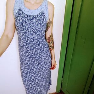 vtg 90's april cornell floral maxi dress